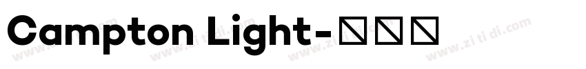 Campton Light字体转换